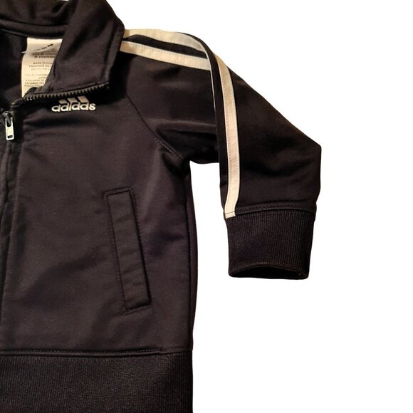 Baby Girl's Adidas Black Jacket- Size 9M - Picture 4 of 4